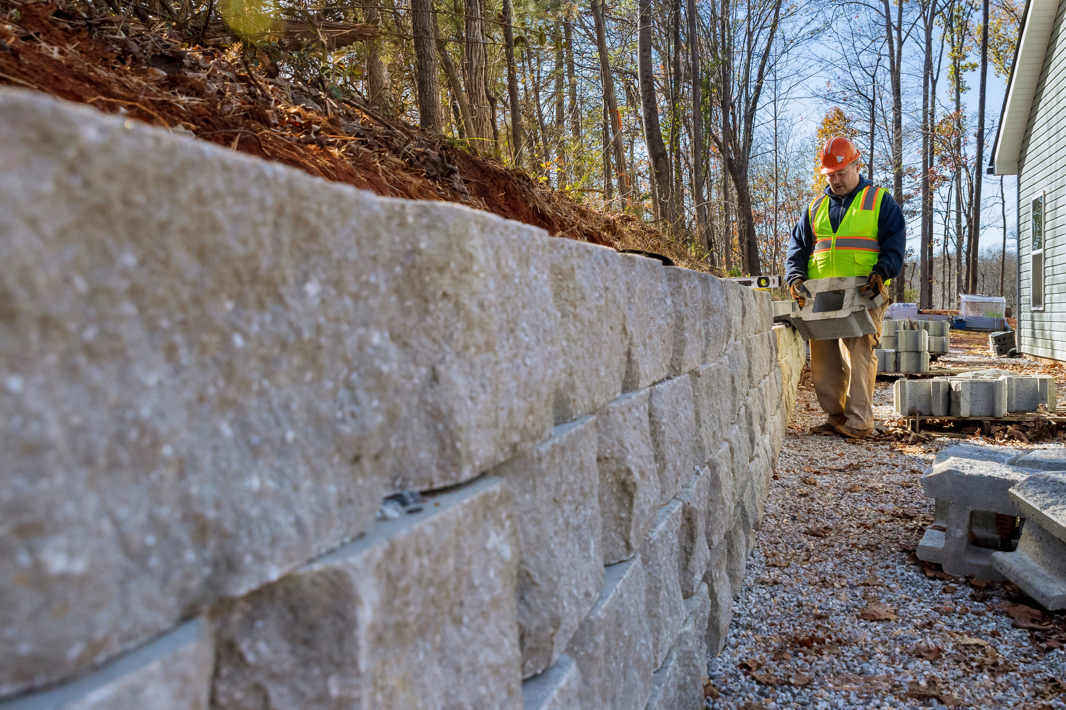 Choose DIY vs. professional retaining wall installation
